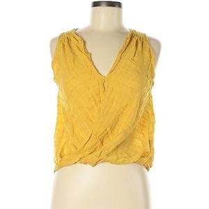 ☀️🌞Bright Yellow V-neck Blouse